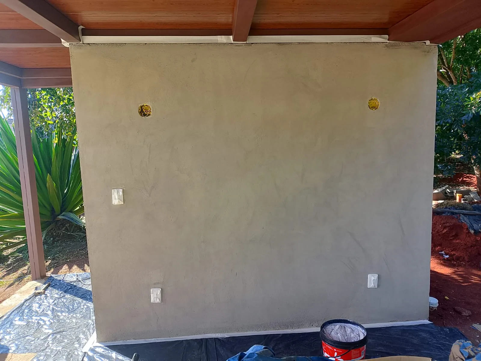 Parede antes da textura